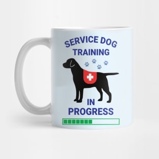 Black Lab Service Dog in Training Mug